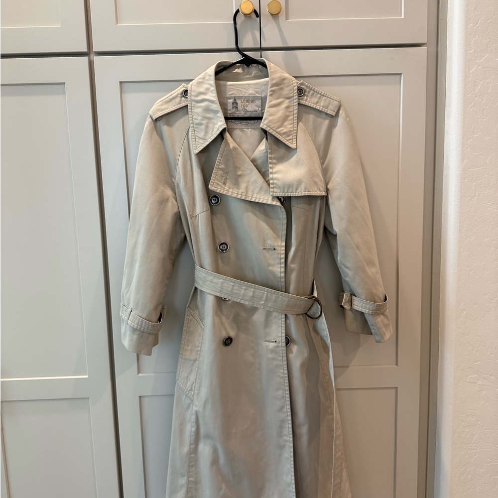 London Fog Beige Trench Coat